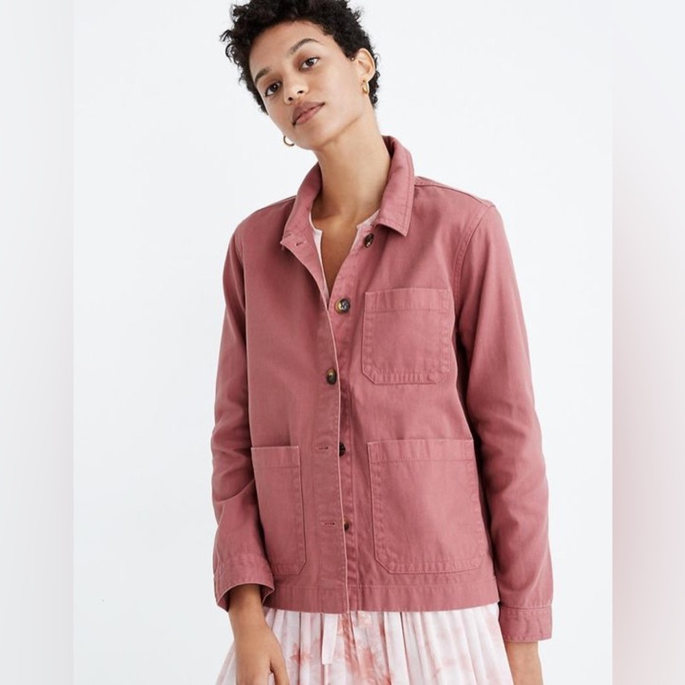 Leon & Harper Dusty Red Work Jacket/ Barn Jacket